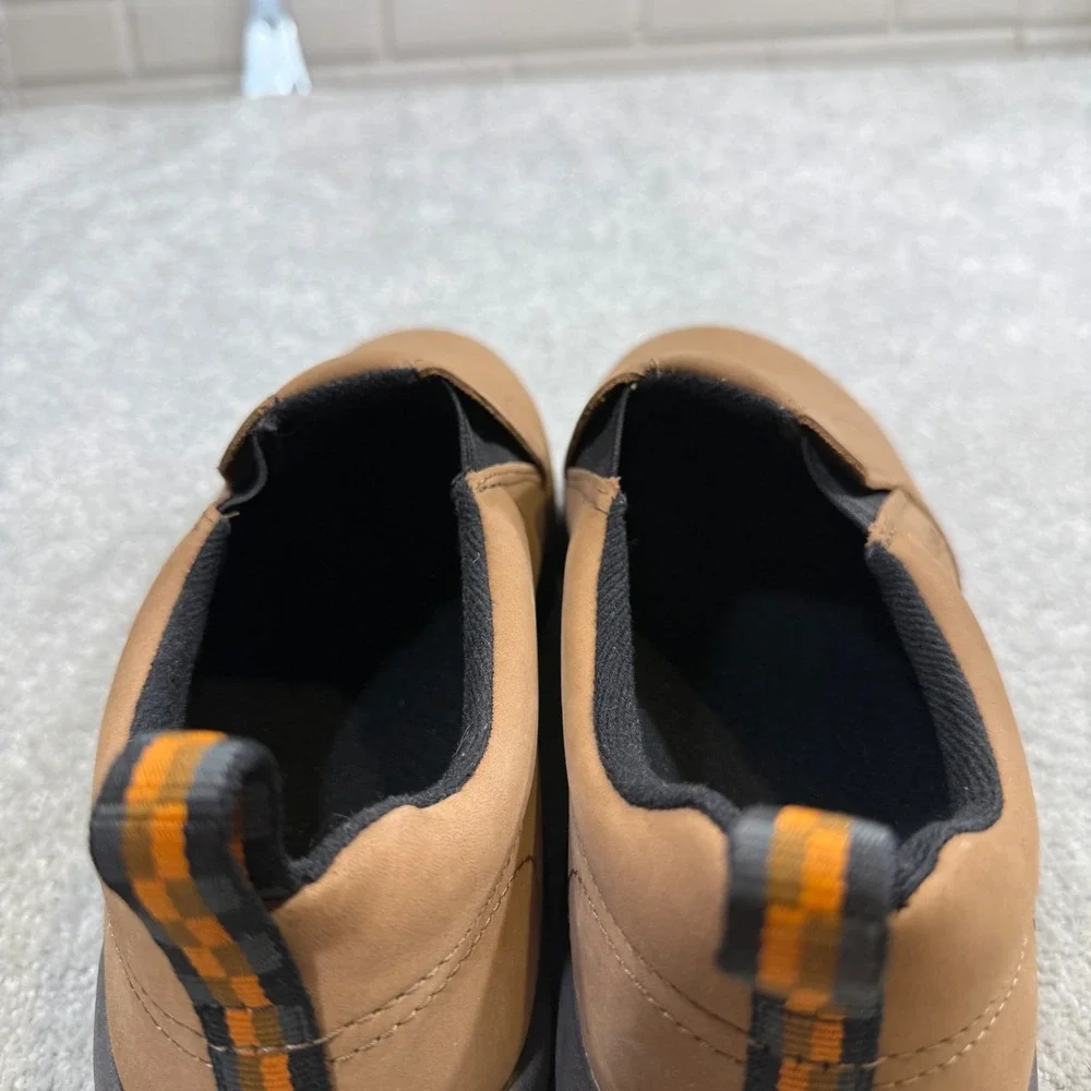 Merrell Jungle Moc Nubuck Leather Brown Slip On Hiking Shoes J63839W NIB M 10.5W